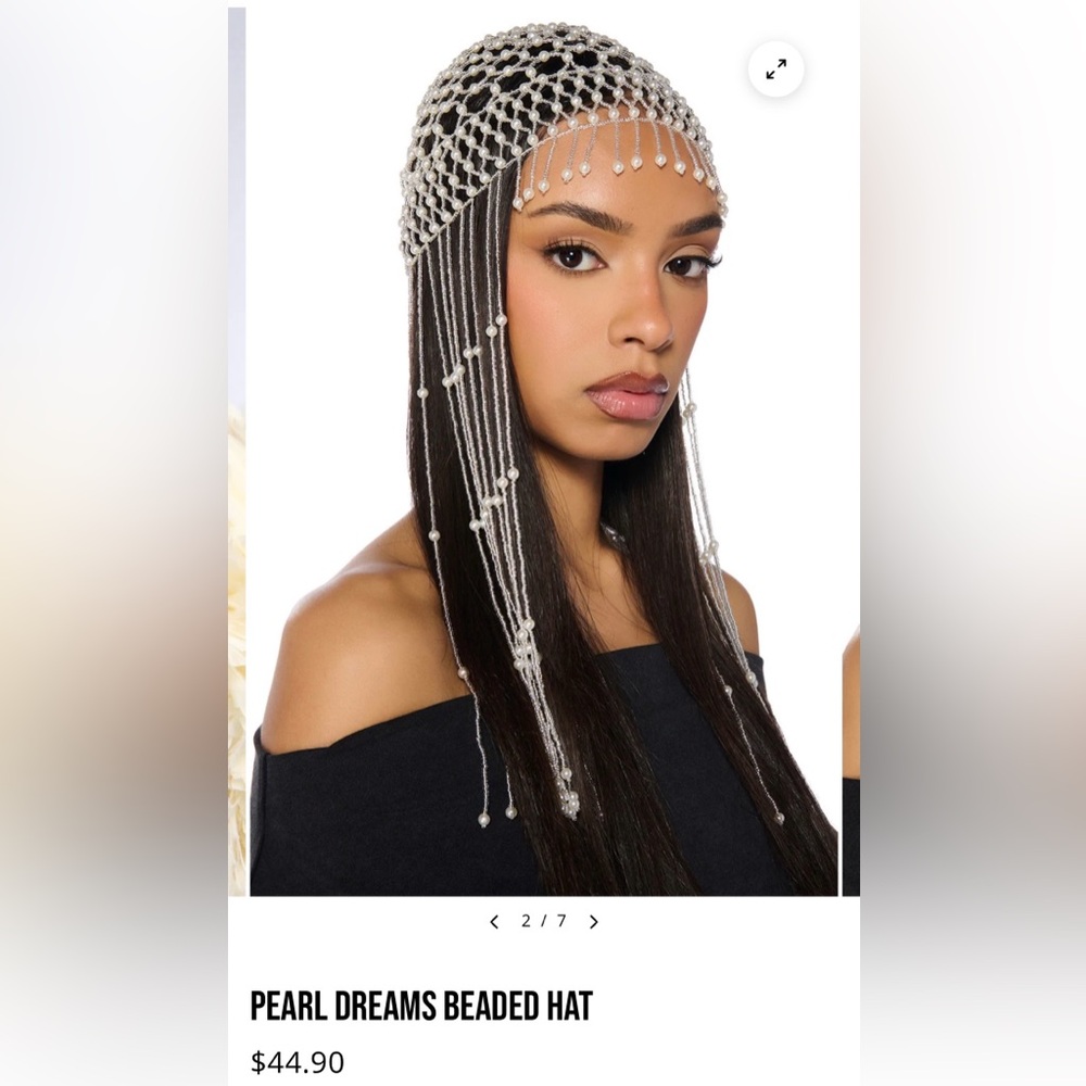 PEARL DREAMS BEADED HAT
